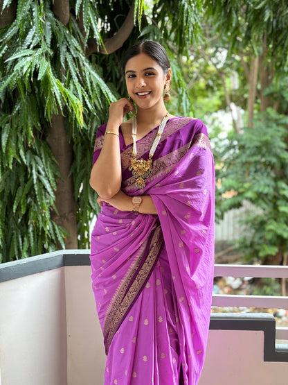 Semi Mysore crepe silk saree(8)