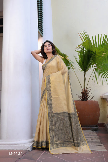 THE CHICK TISSUE LINEN SAREE