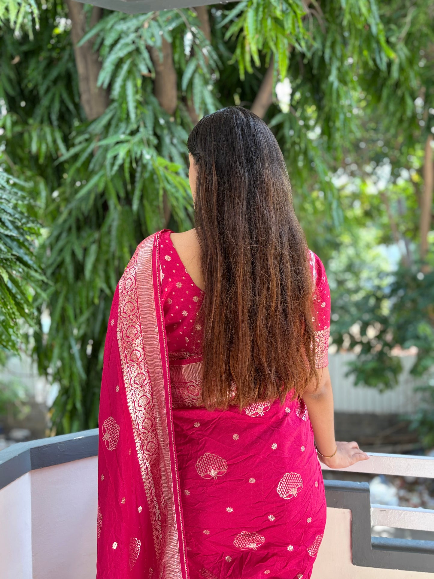 Banarasi weave saree