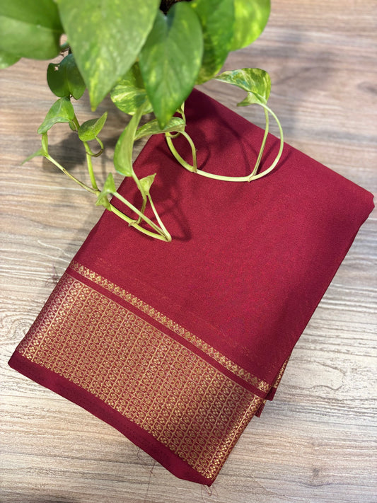 Zip & Go Saree Mysore crepe silk