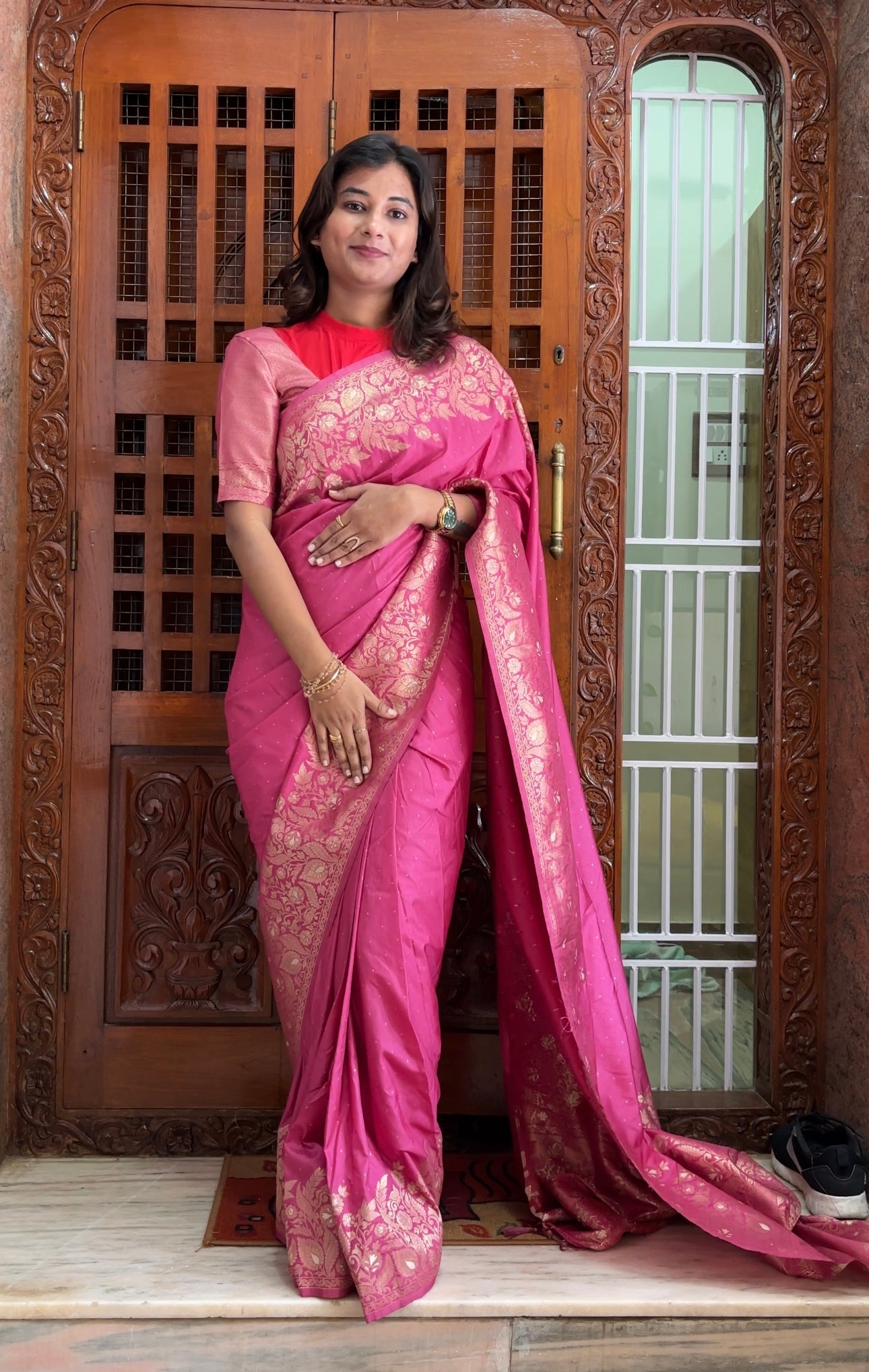 Banarasi satin saree