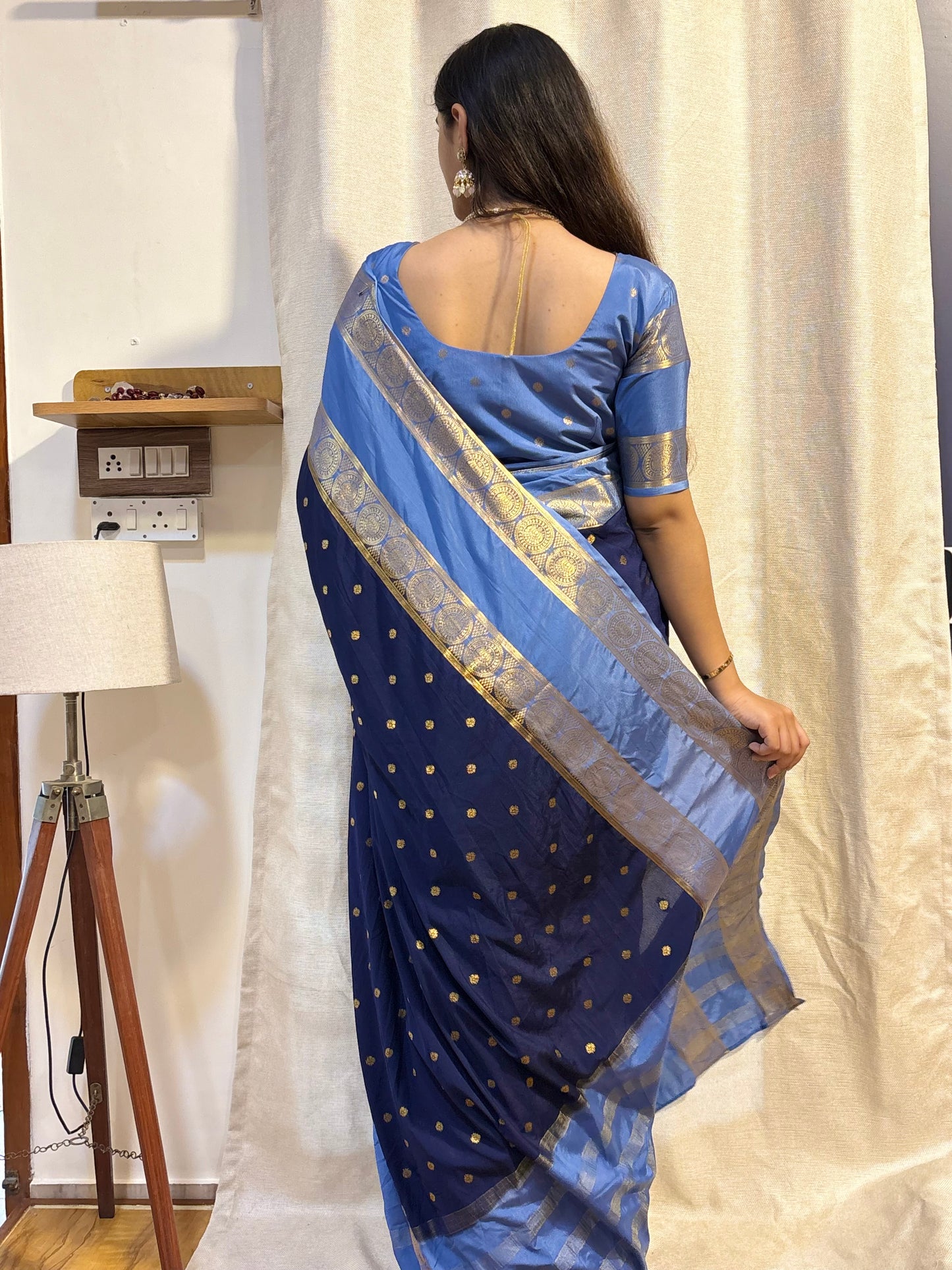 Semi Mysore crepe silk saree(20)