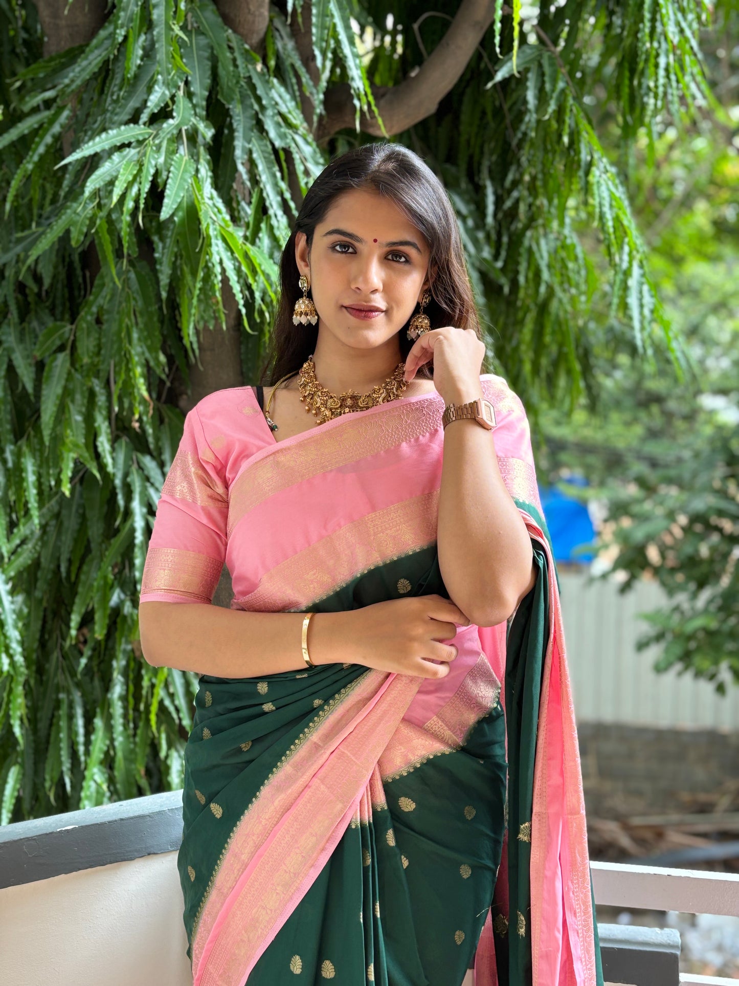 Semi Mysore crepe silk saree(8)