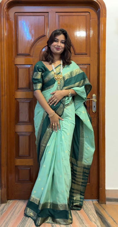 Semi Mysore crepe silk saree(8)