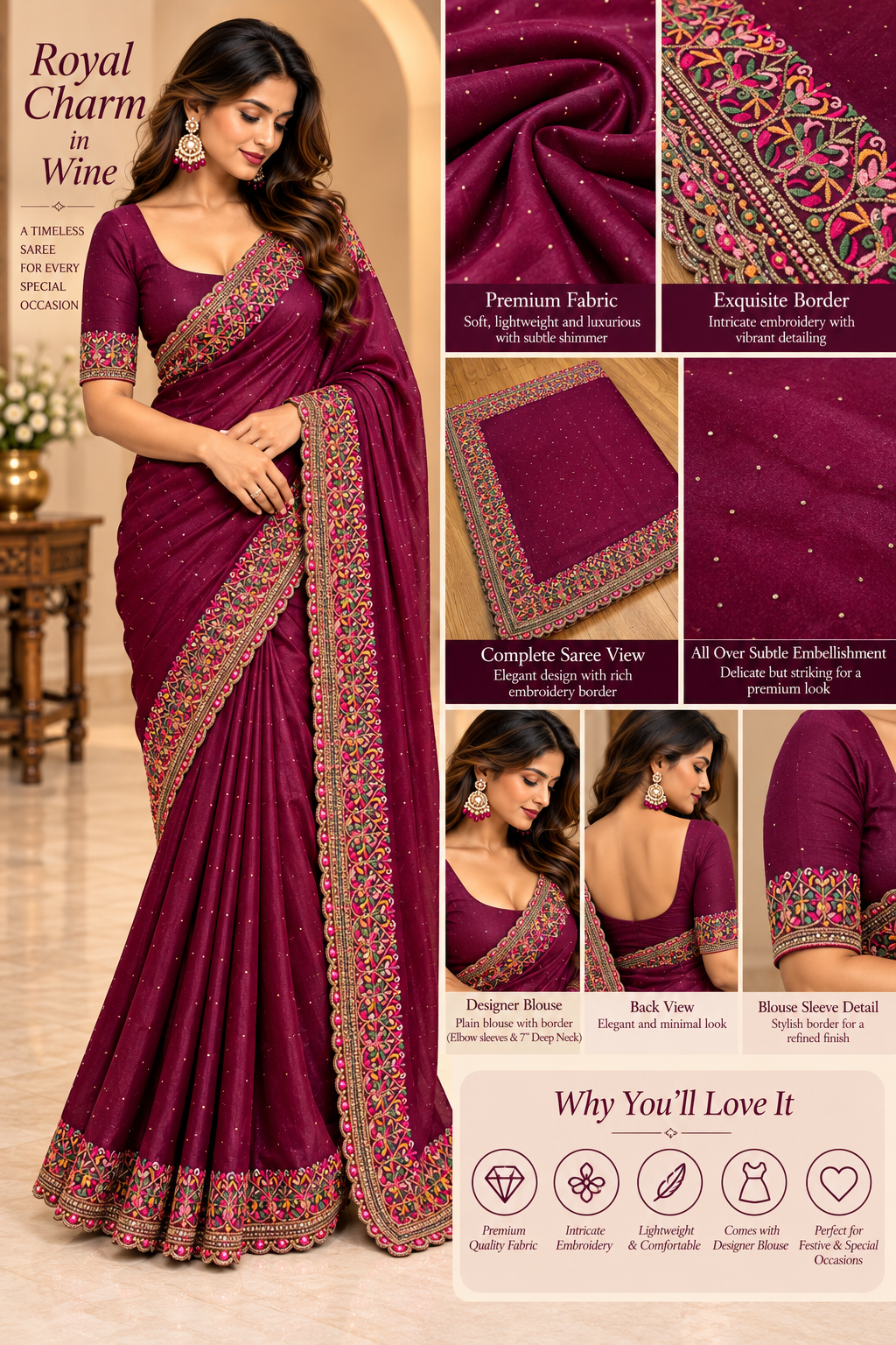 Party wear saree