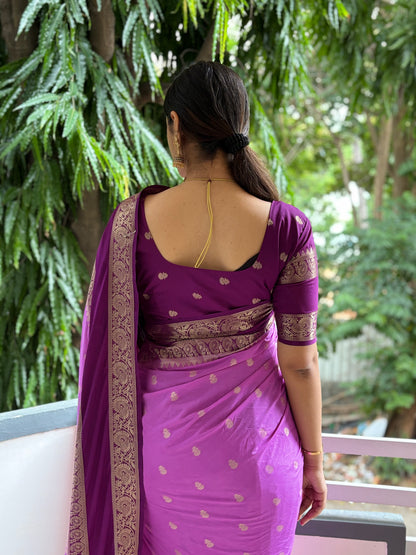 Semi Mysore crepe silk saree(8)