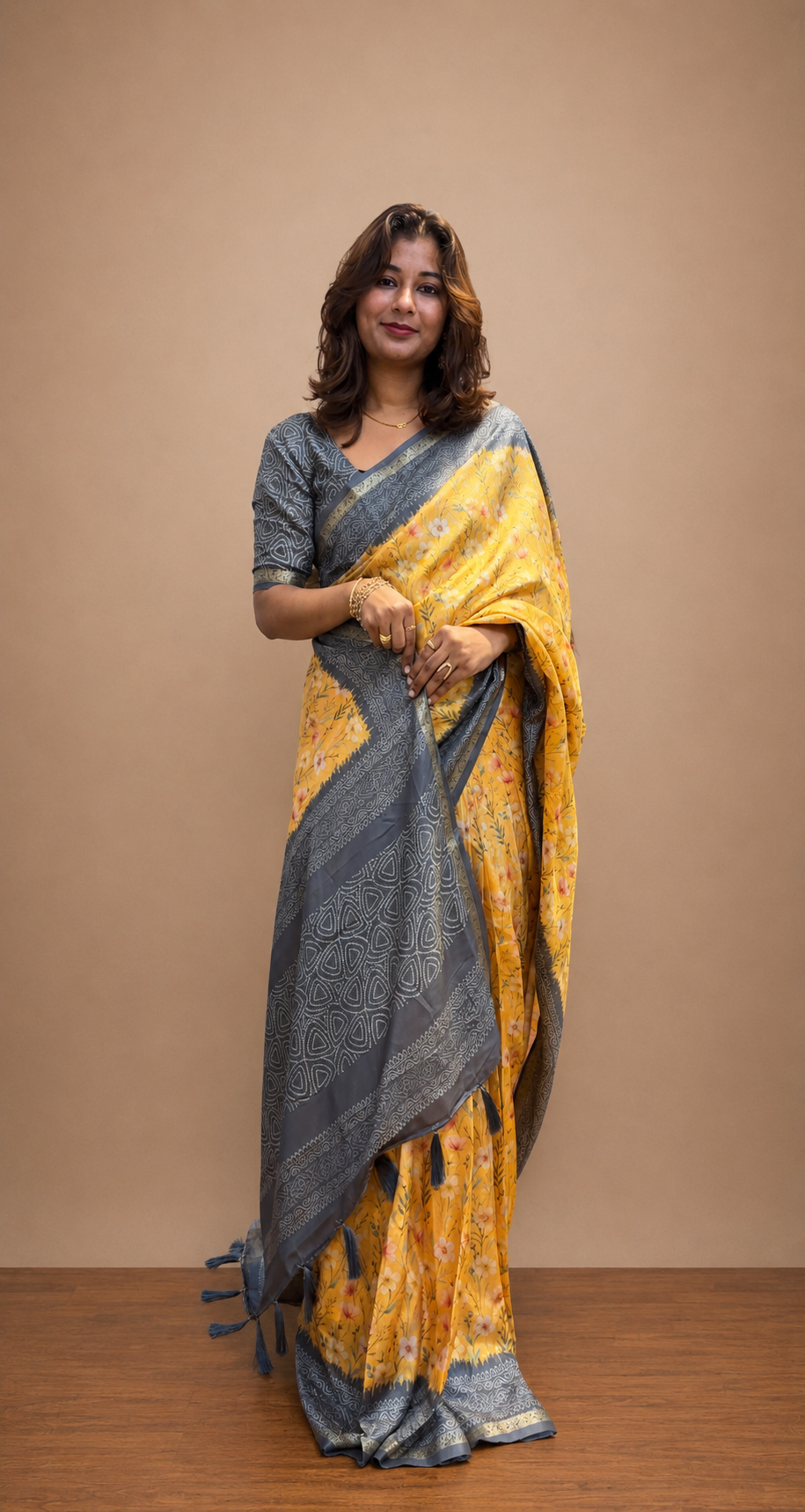 Satin silk saree
