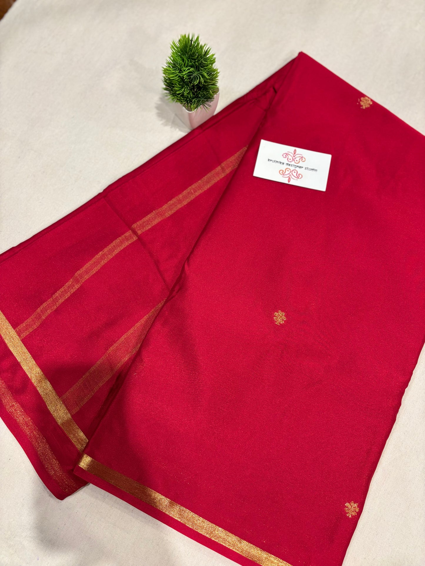 Premium Mysore crepe saree