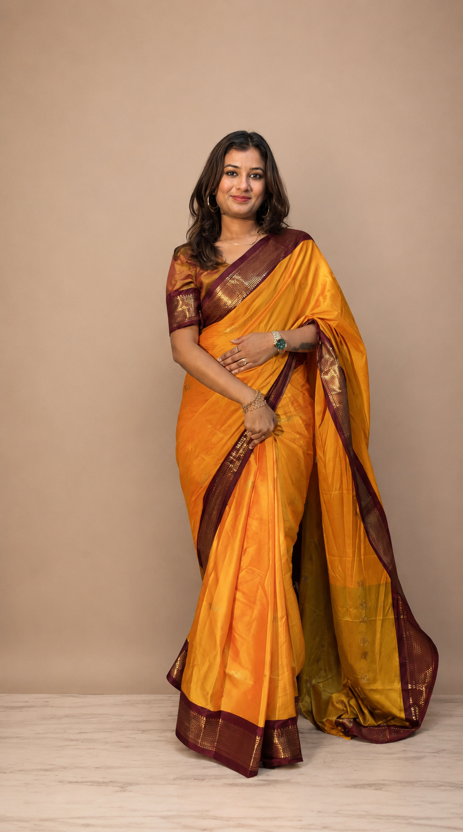 Aura silk saree