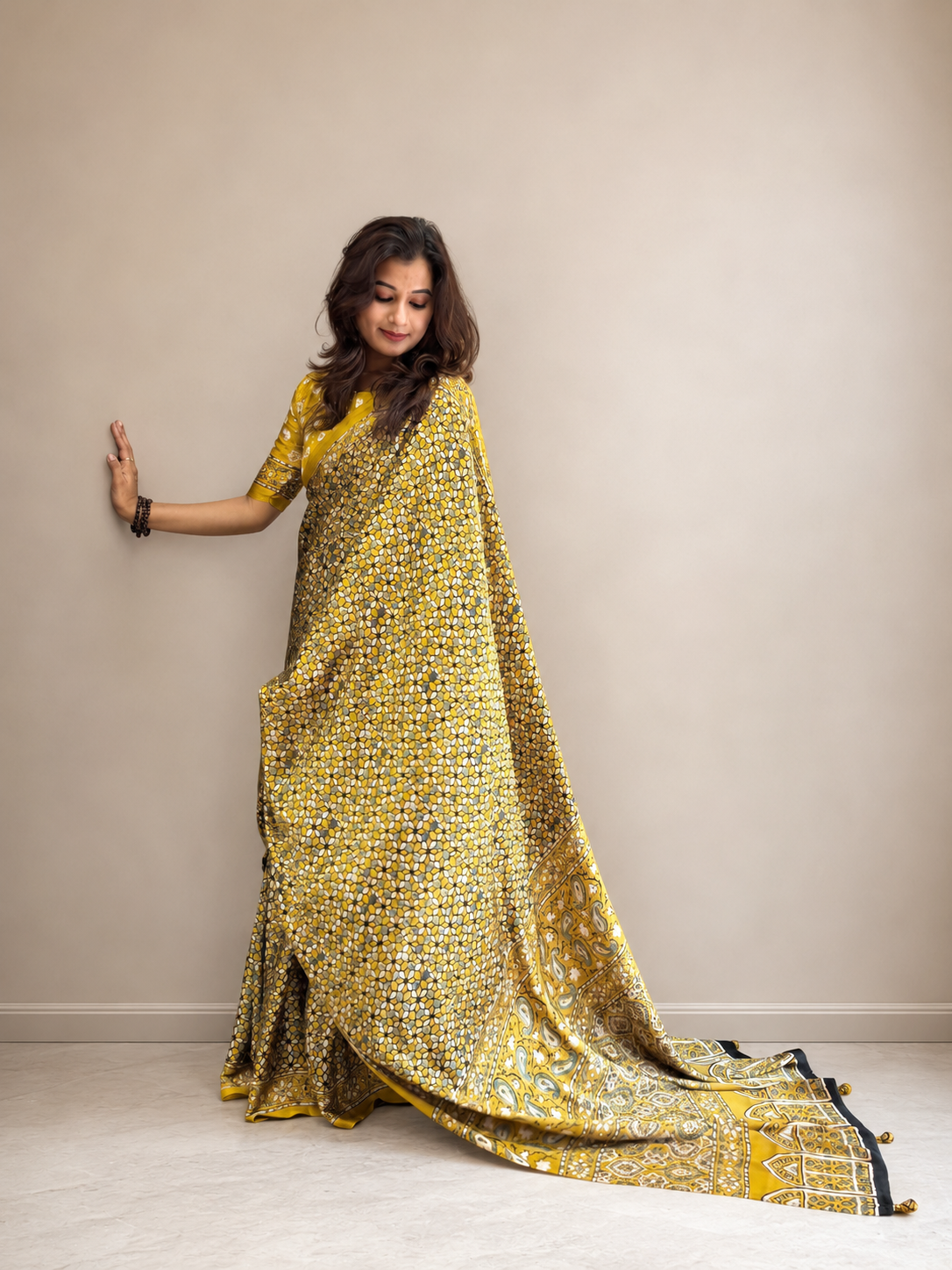 Satin saree
