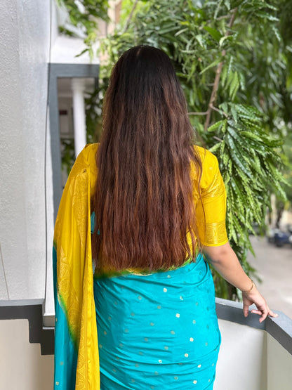 Semi Mysore crepe silk saree(20)