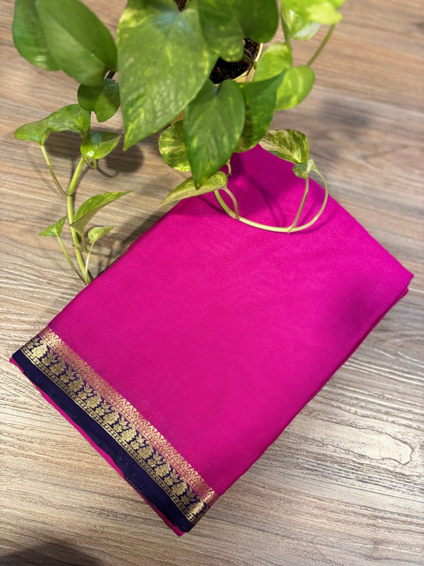 Zip & Go Saree Mysore crepe silk
