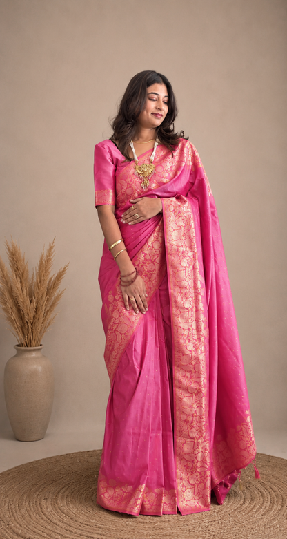 Banarasi satin saree