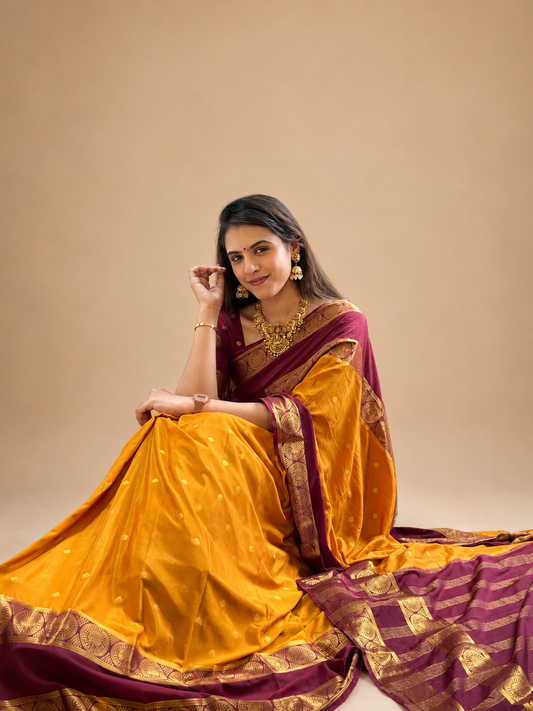 Semi Mysore crepe silk saree(20)