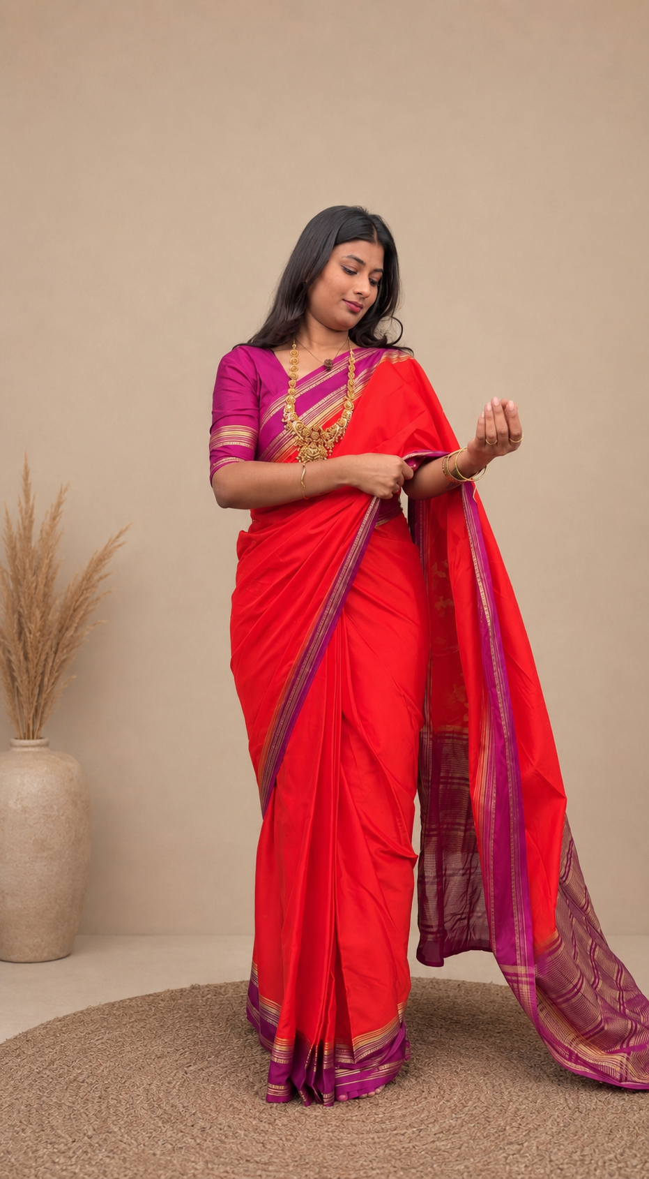 Semi Mysore silk saree bentex - KDS1020