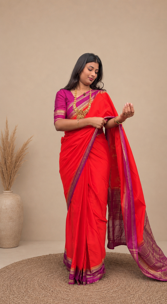 Semi Mysore silk saree bentex - KDS1020