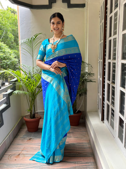 Semi Mysore crepe silk saree(20)