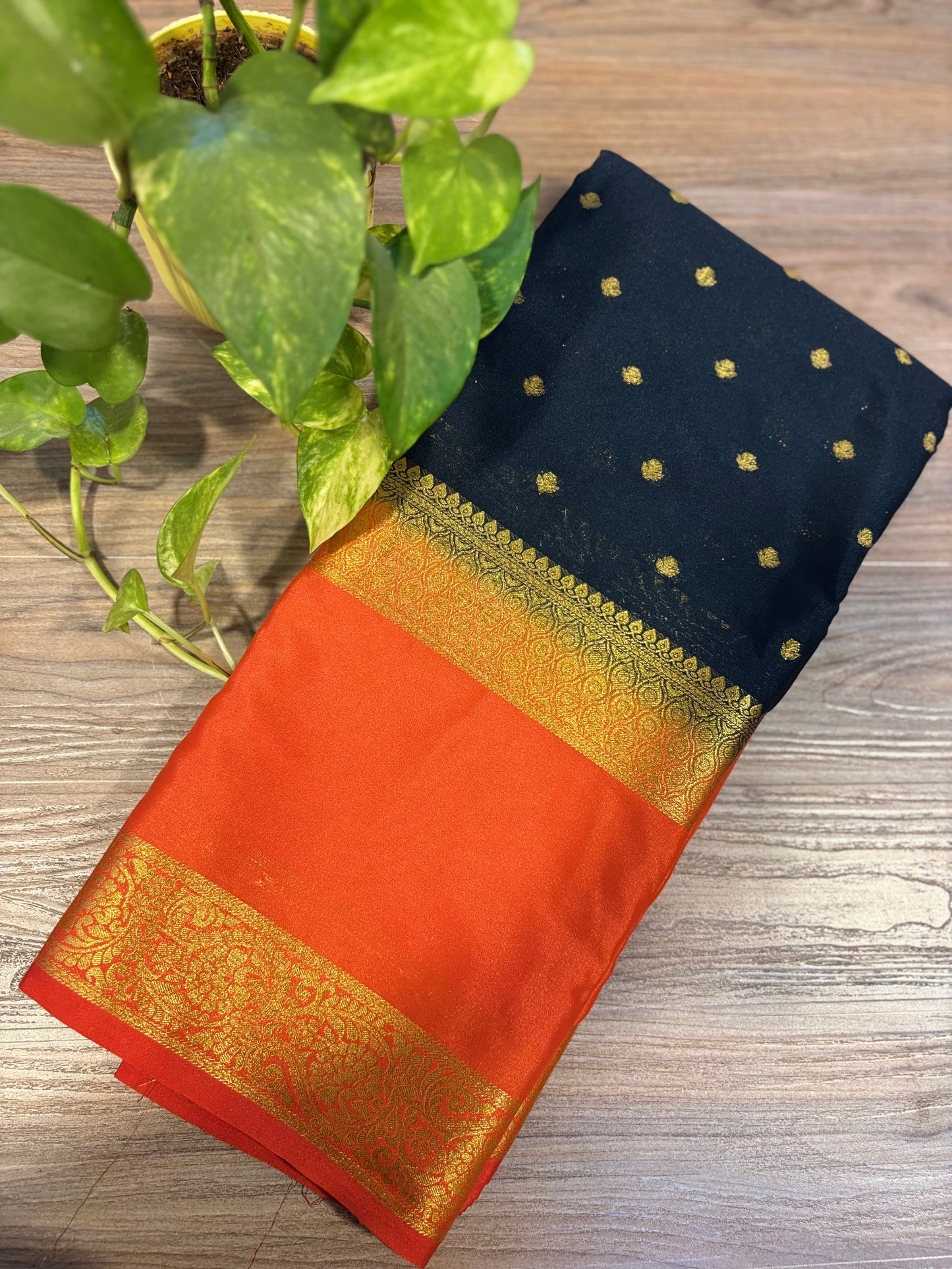Zip & Go Saree Mysore crepe silk