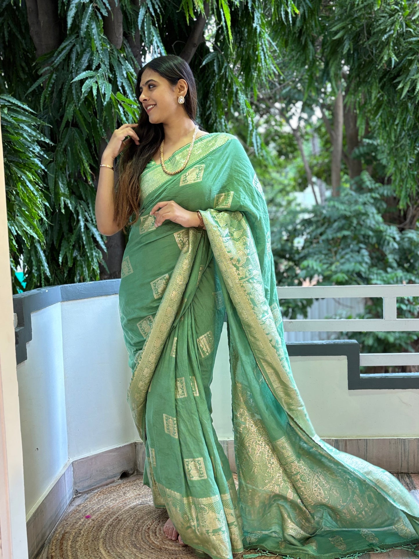 Banarasi weave saree