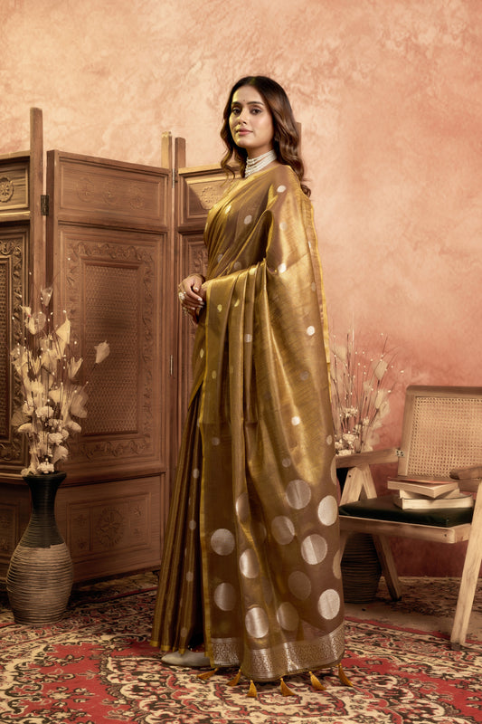 Pattu varnam Tissue Saree