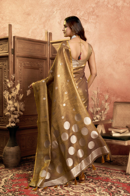 Pattu varnam Tissue Saree