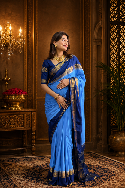 Mysore crepe silk saree