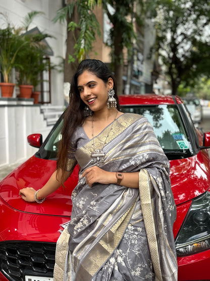 Everyday digital  printed saree