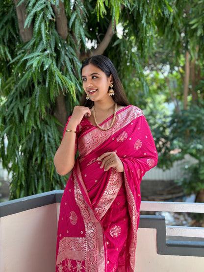 Banarasi weave saree