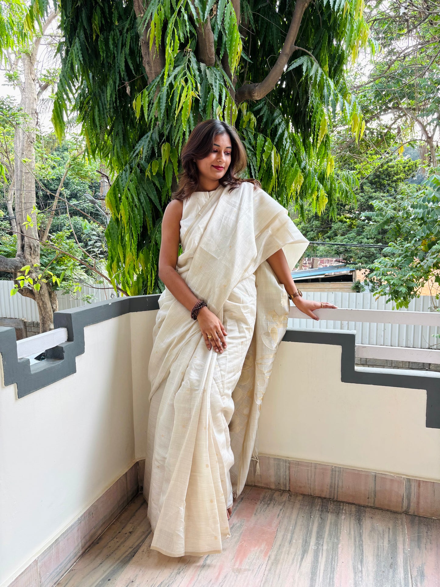 Premium linen tissue ready to wear saree
