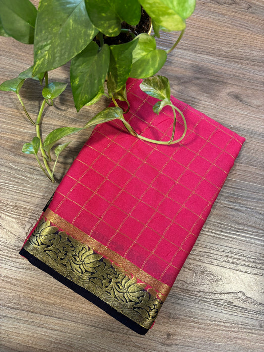 Zip & Go Saree Mysore crepe silk