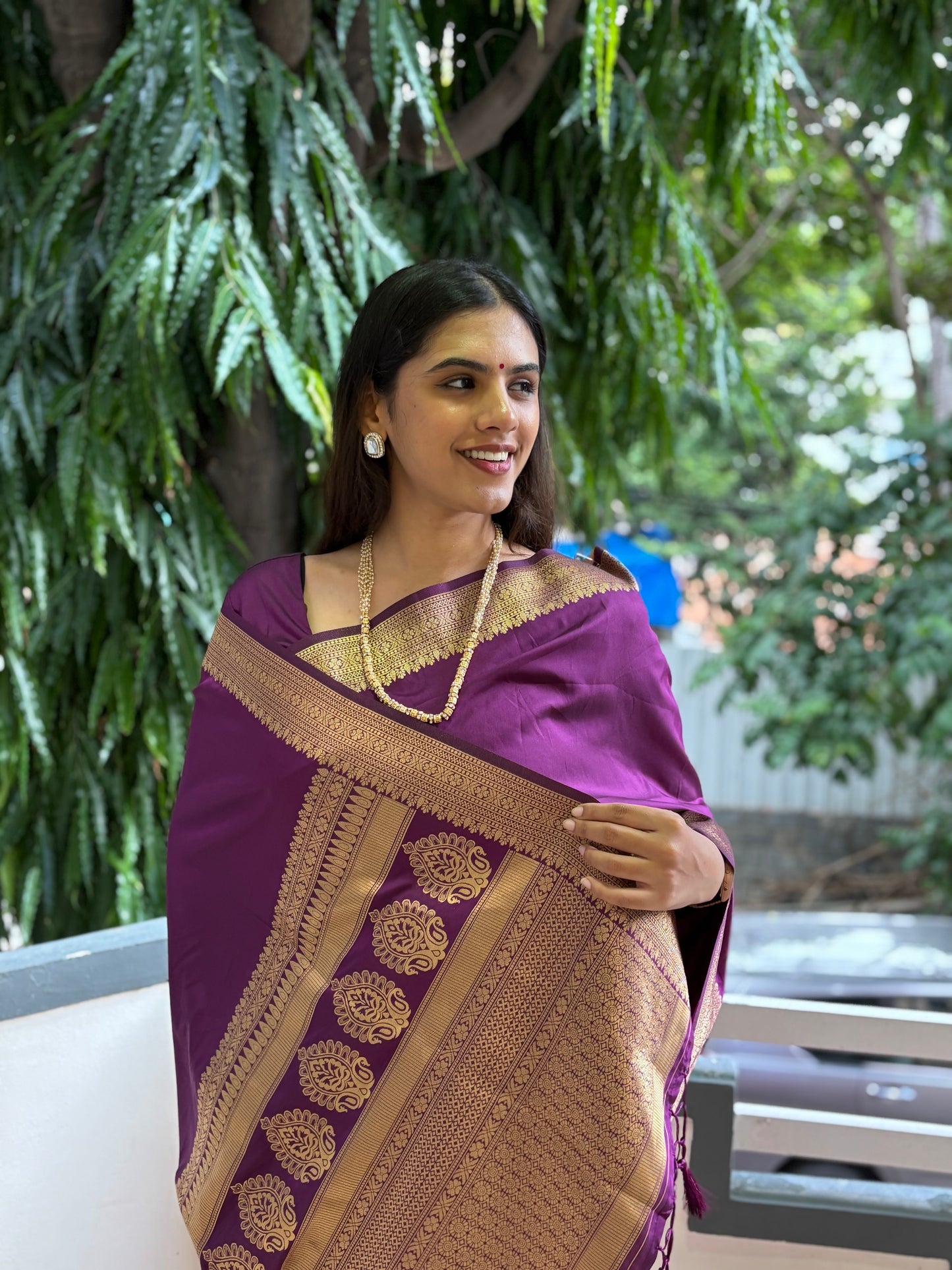 Banarasi weave saree