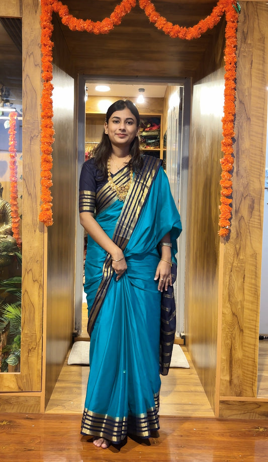 Pure Mysore crepe silk saree