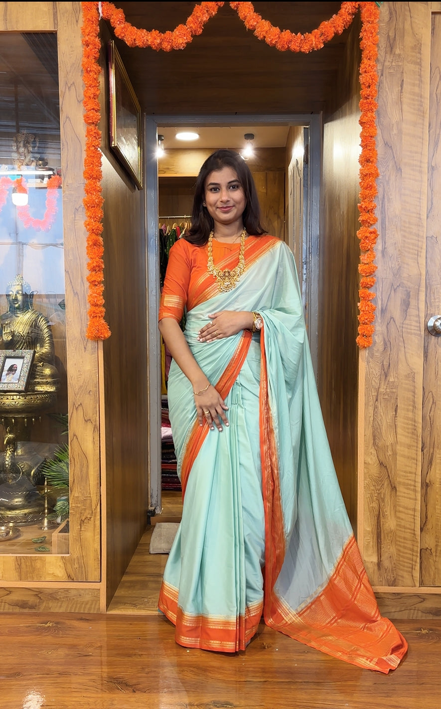 Semi Mysore silk saree bentex (Copy)