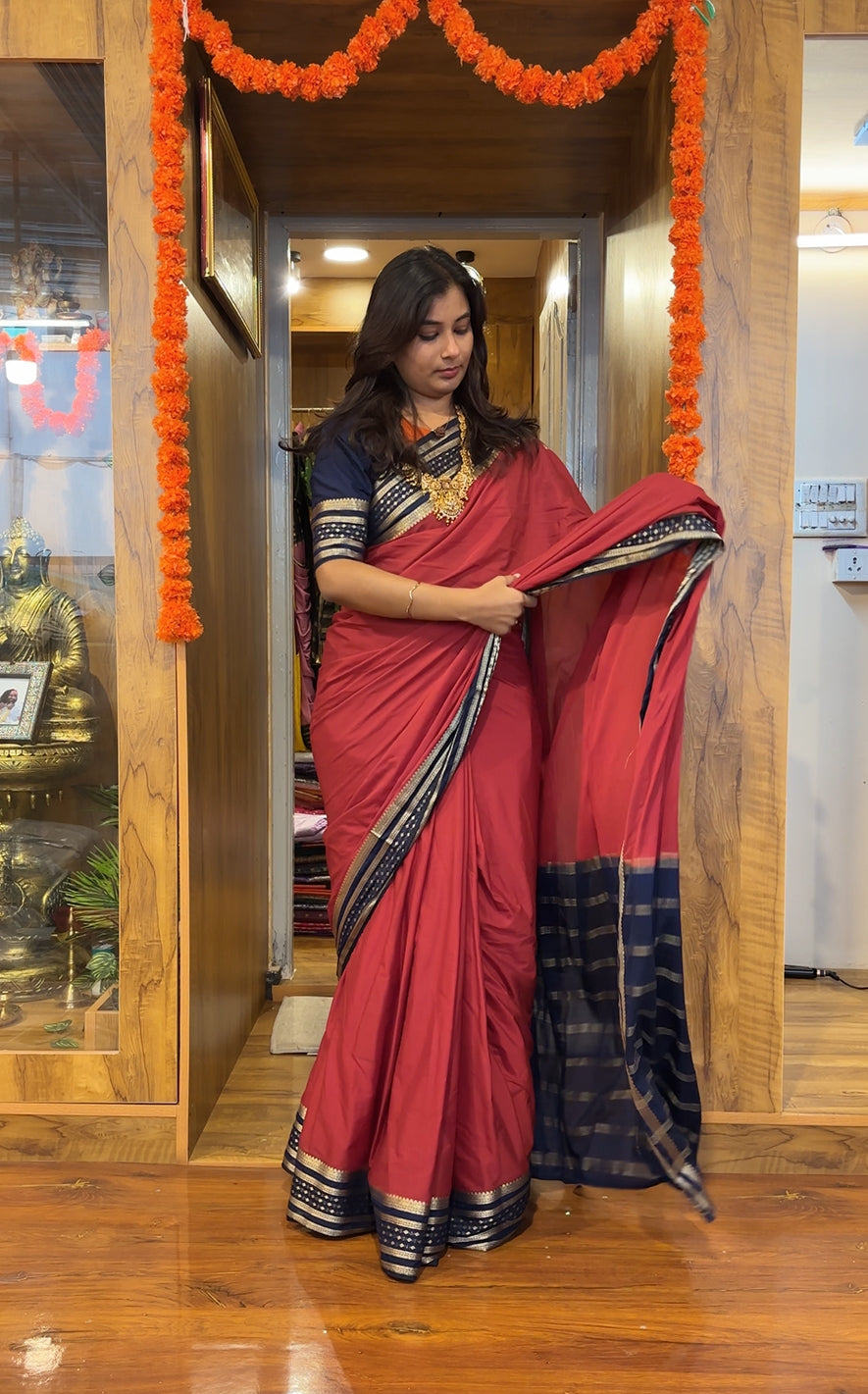 Semi Mysore silk saree