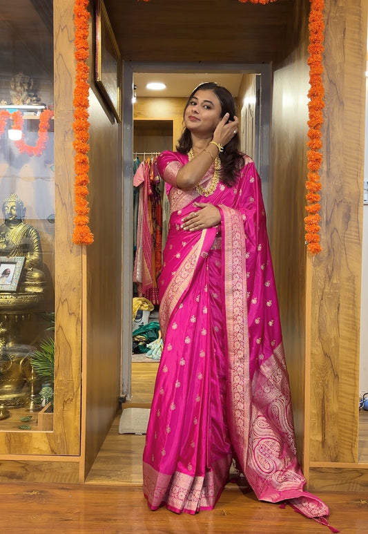 Banarasi satin saree
