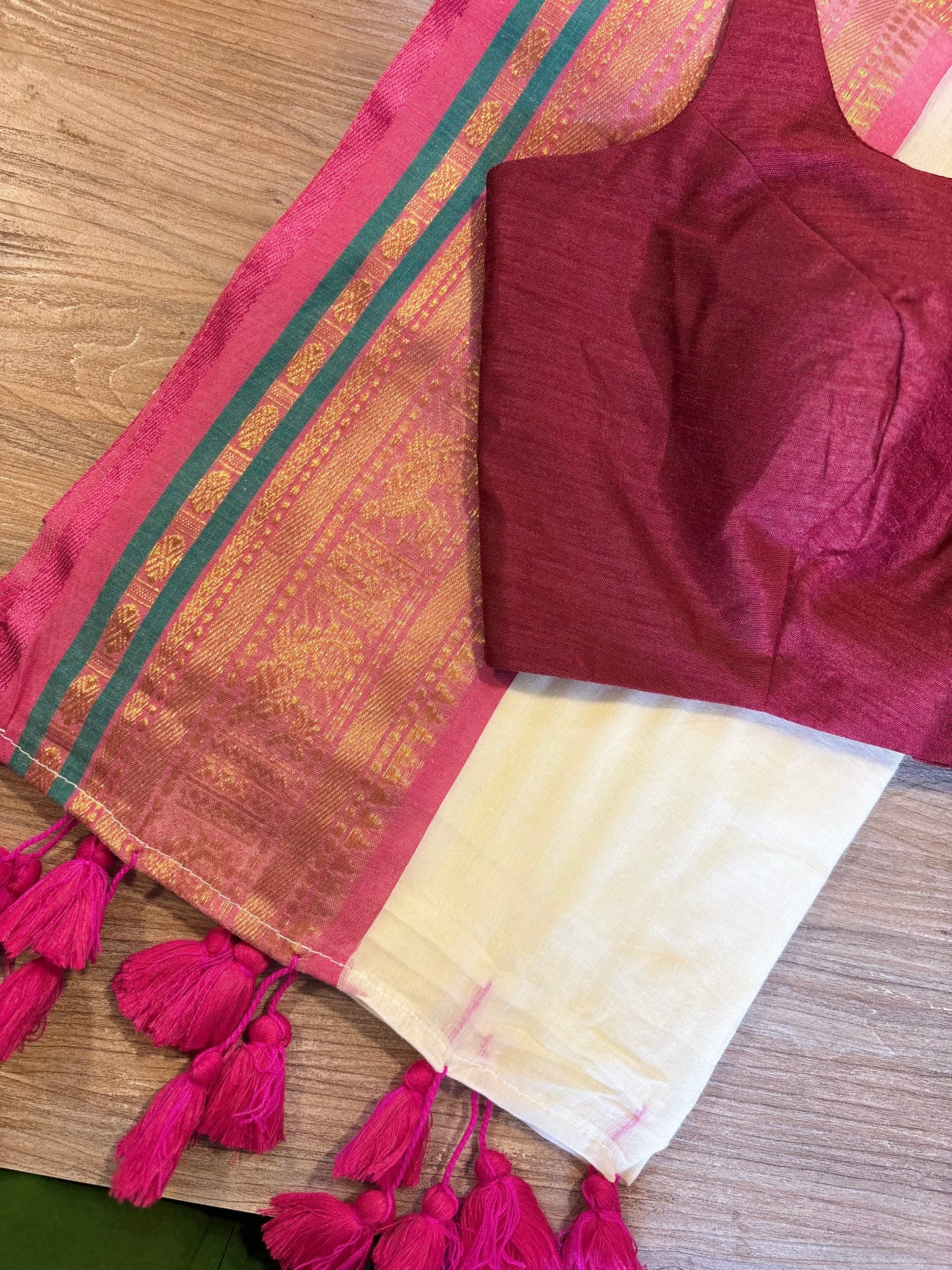 Readymade blouse with saree