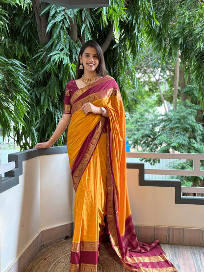 Semi Mysore crepe silk saree(20)