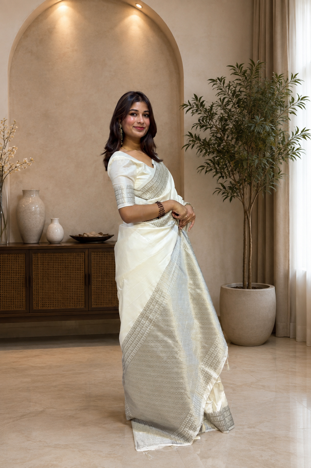 Semi Banarasi saree