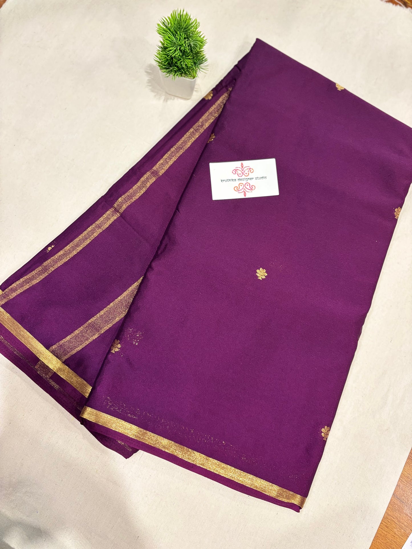 Premium Mysore crepe saree