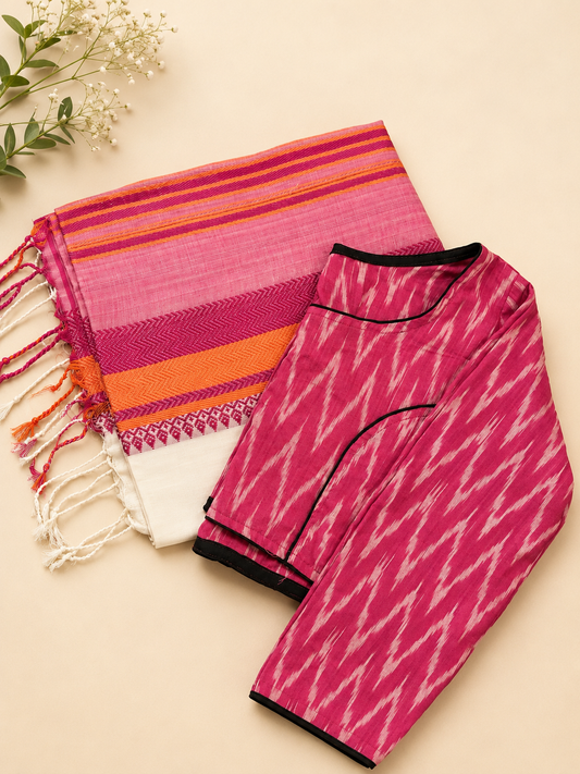Readymade blouse with saree