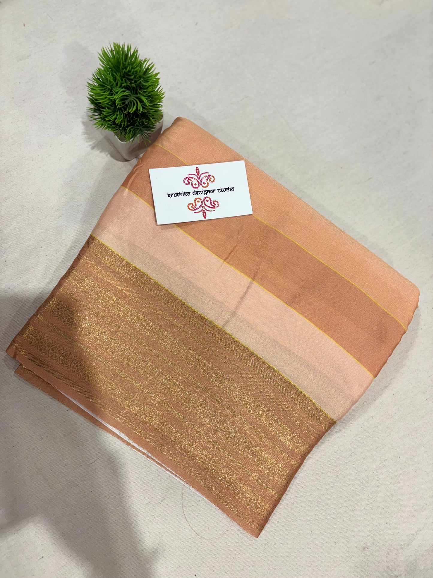 Premium Mysore crepe digital print saree