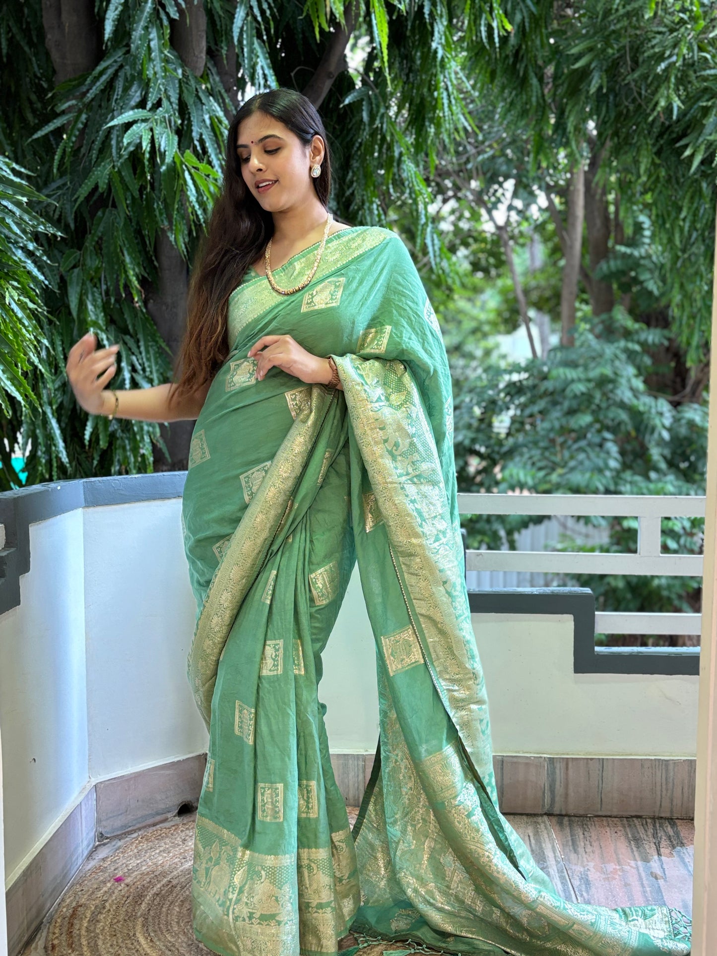 Banarasi weave saree
