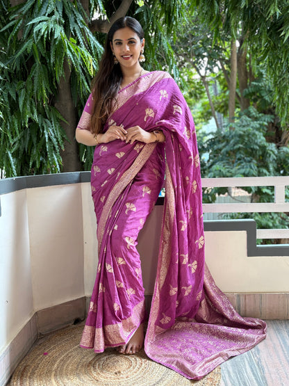 Banarasi weave saree