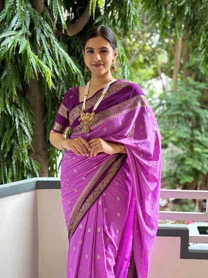 Semi Mysore crepe silk saree(8)