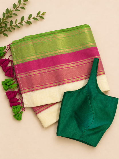 Readymade blouse with saree