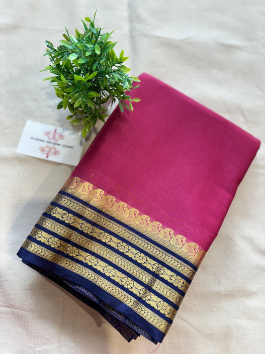 Semi Mysore crepe saree
