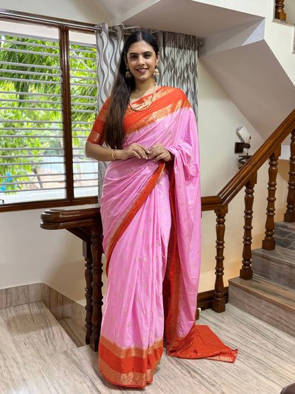 Semi Mysore crepe silk saree(8)