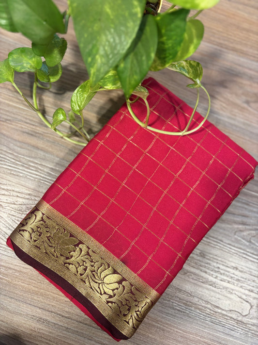 Zip & Go Saree Mysore crepe silk