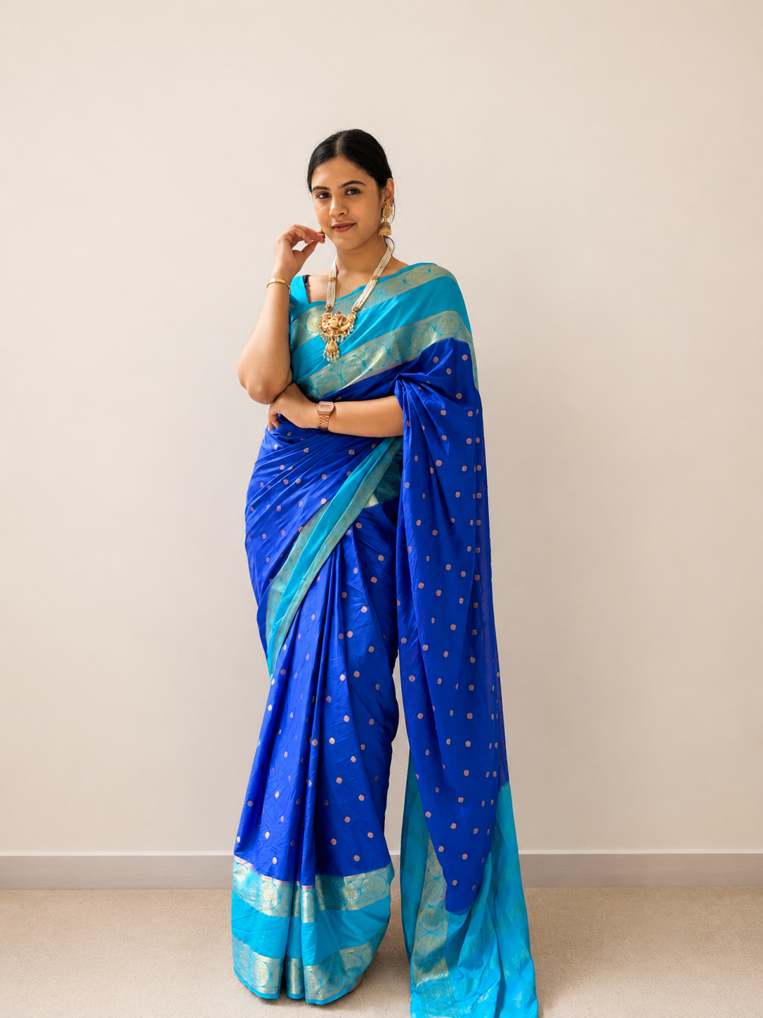 Semi Mysore crepe silk saree(20)