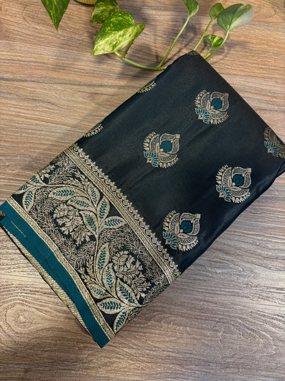 Satin Banarasi Zip & go saree